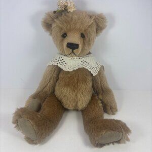 14 Inch Mohair Bear Collette by Jackie Lescher Jenny’s Teddies very clean bear--